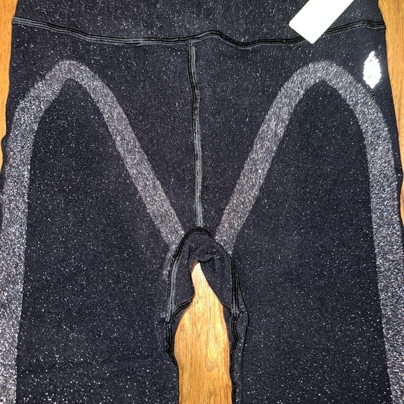 Anthropologie Movement Lurex Leggings - Picture 2 of 9